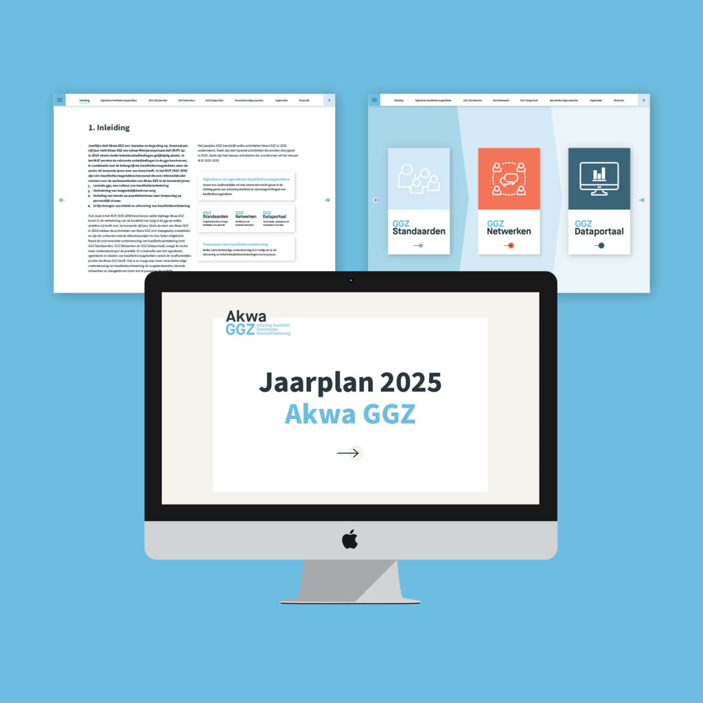 Voorbeelden van het jaarplan voor Akwa GGZ