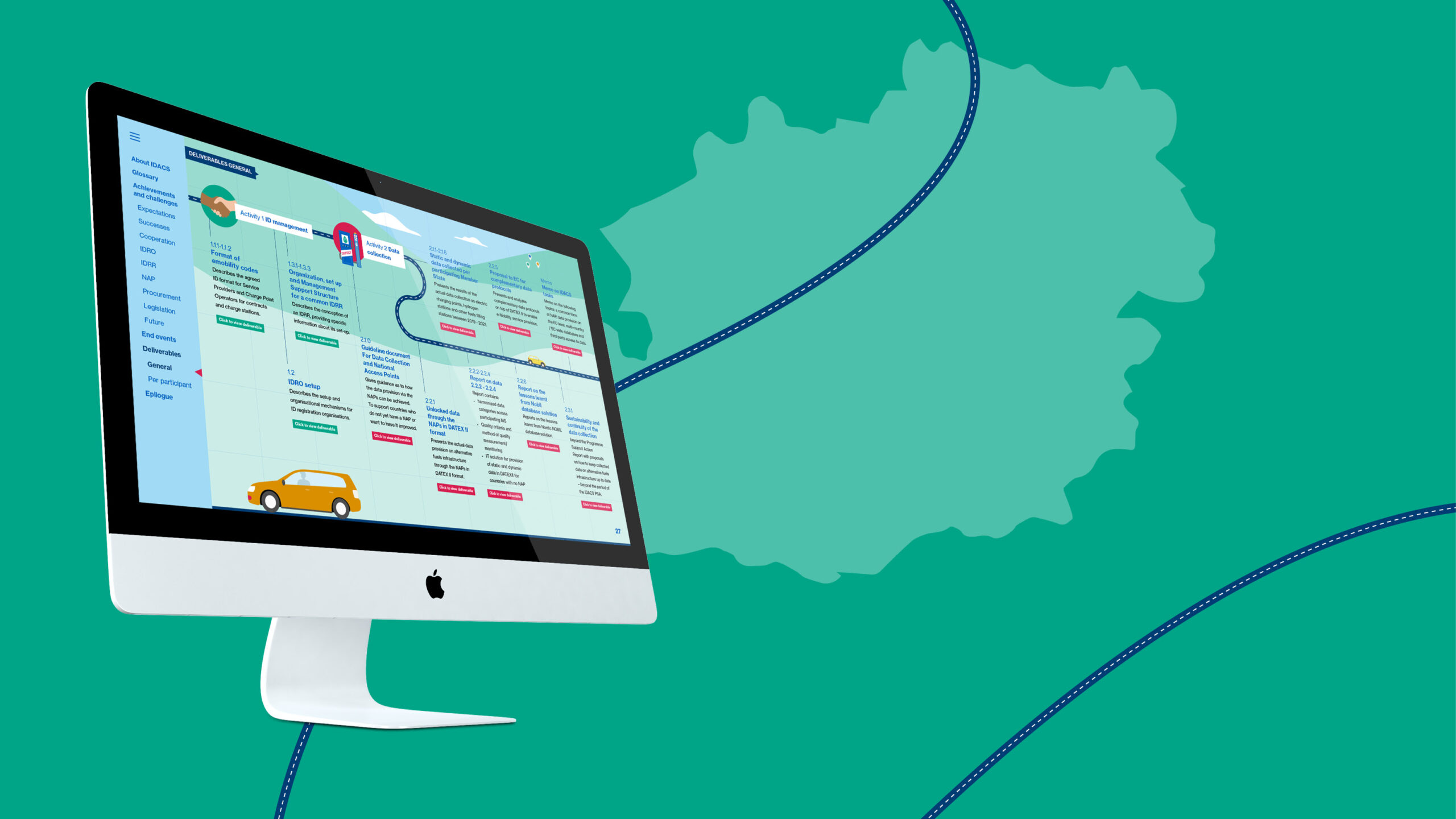 Computerscherm met daarop een interactieve PDF voor RVO IDACS