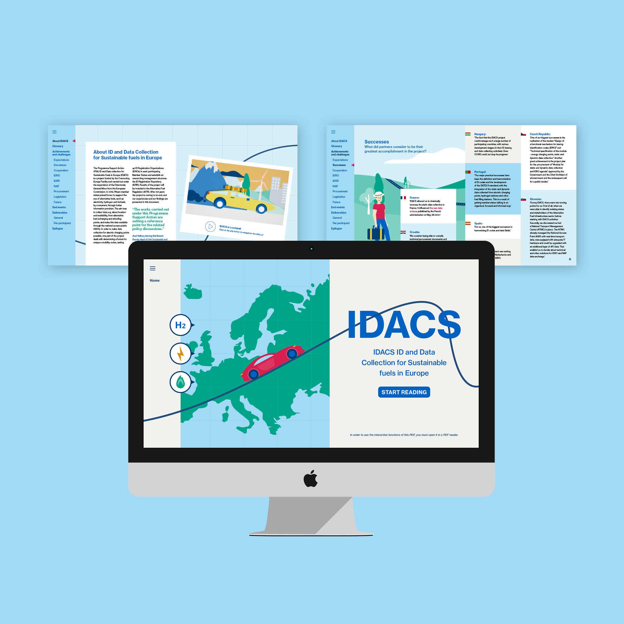 Voorbeelden van een interactieve pdf voor RVO IDACS
