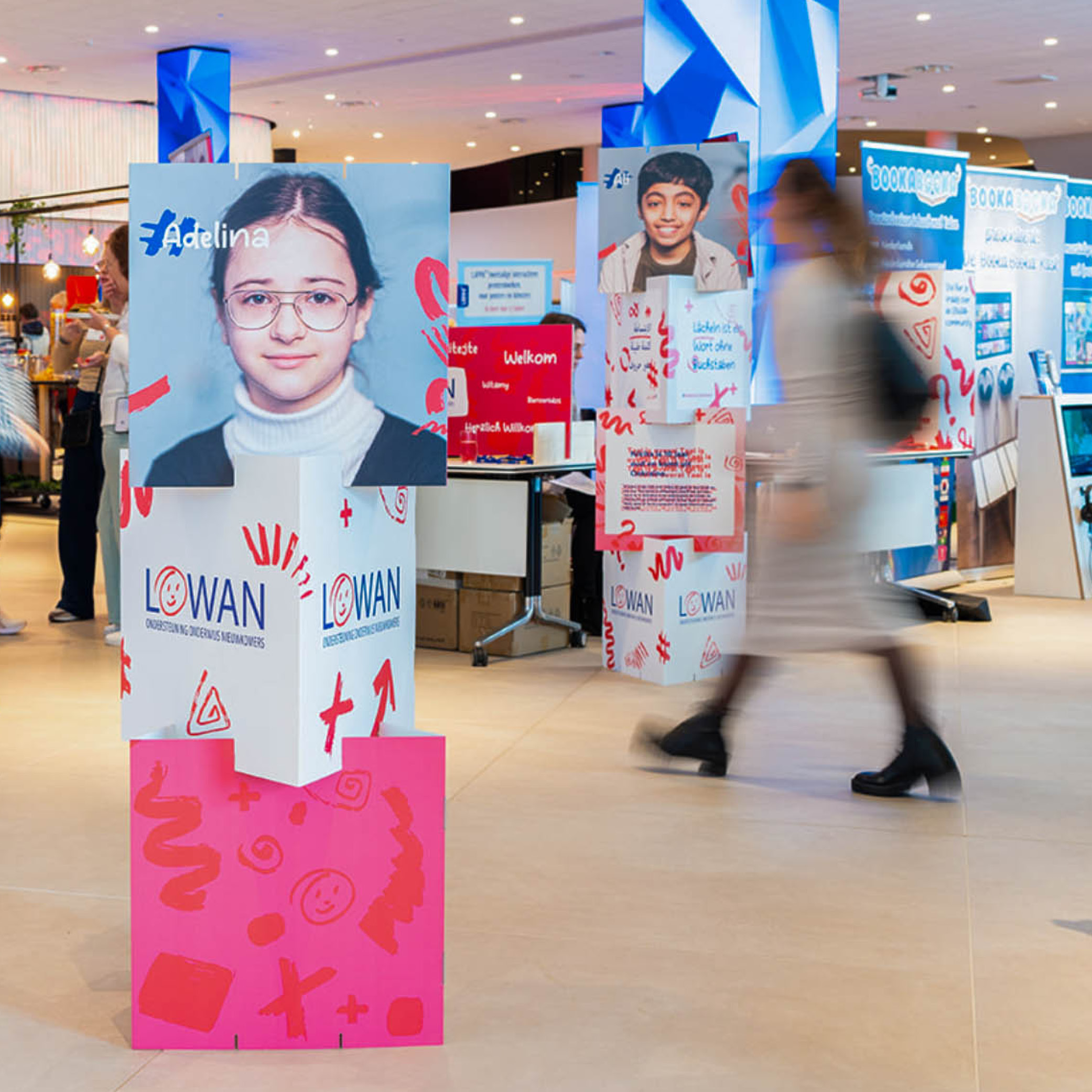 Afbeelding van verschillende uitingen voor het event van LOWAN