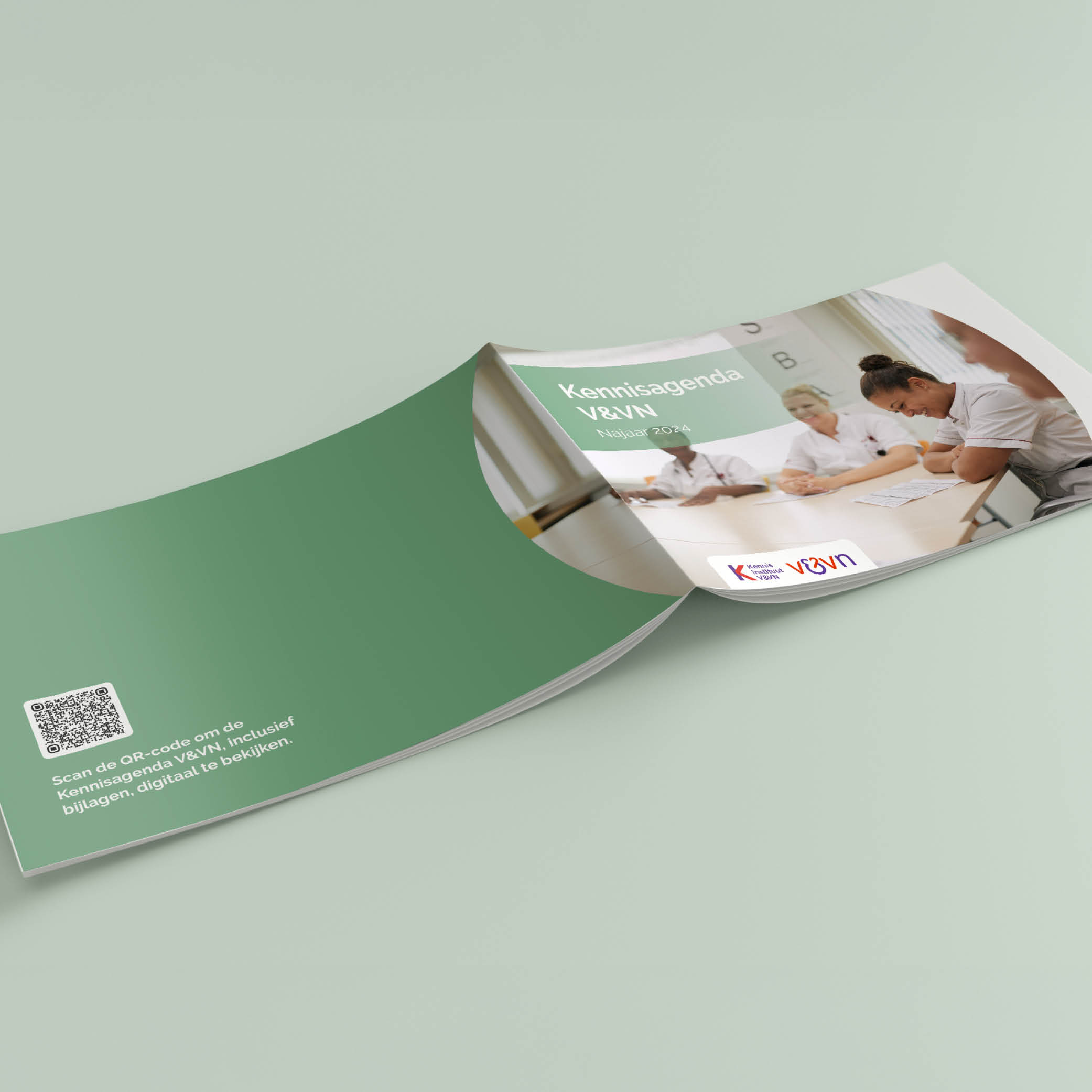 Voorbeeld van een boekje van de kennisagenda voor V&VN