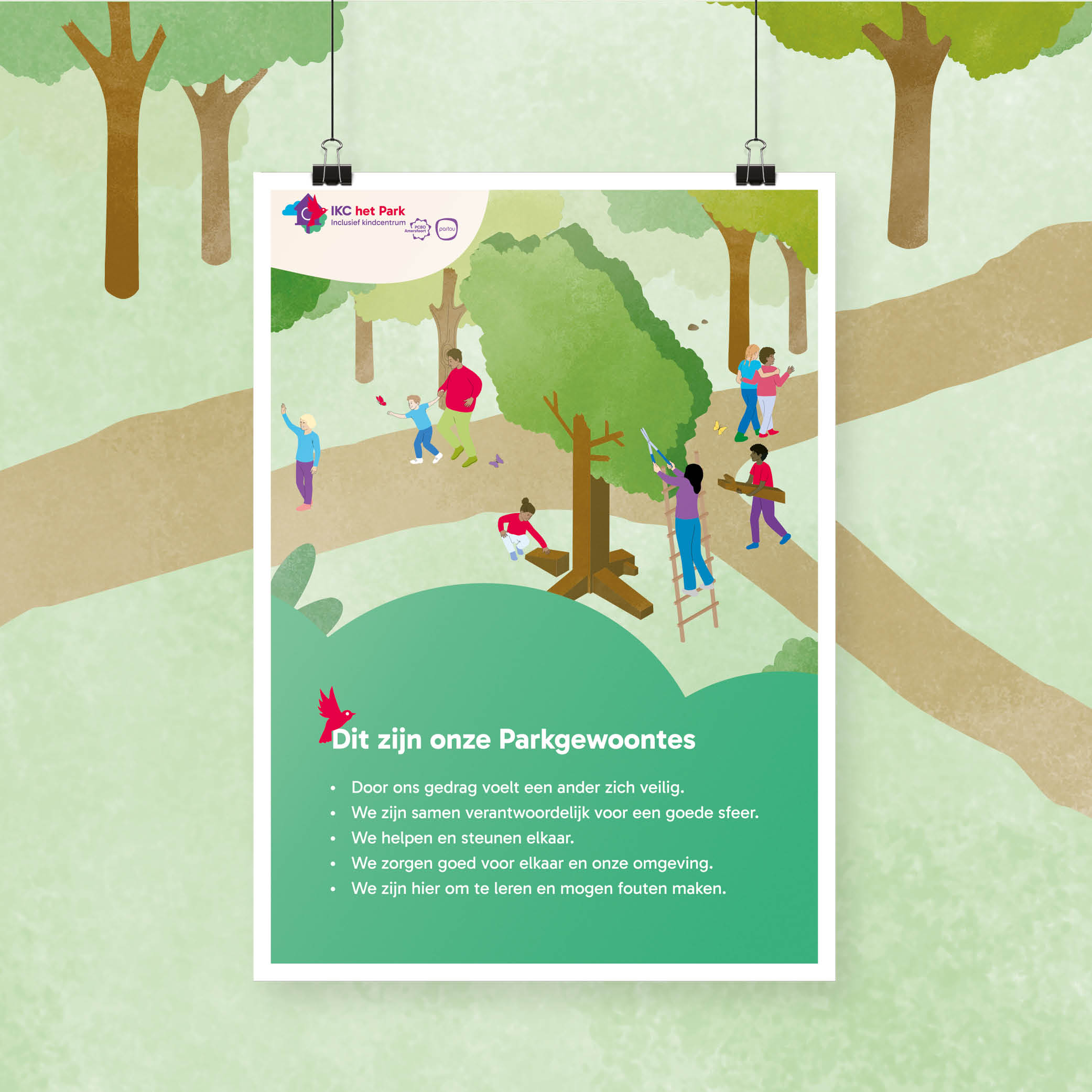 Voorbeeld van een poster voor PCBO Amersfoort