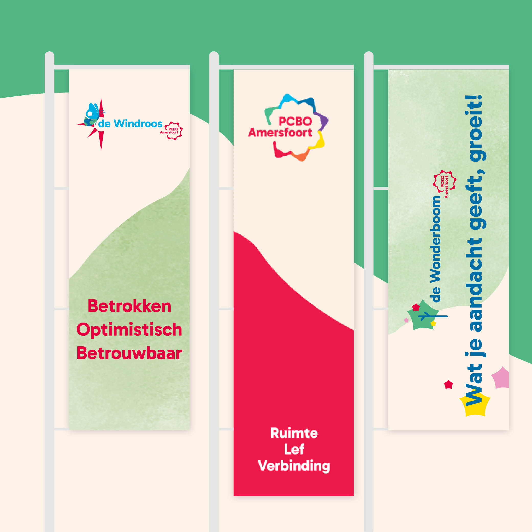 Voorbeelden van vlaggen voor PCBO Amersfoort